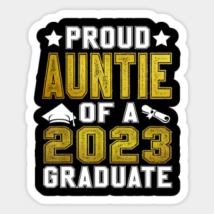 Proud Auntie Of A 2023 Graduate Senior Graduation Sticker